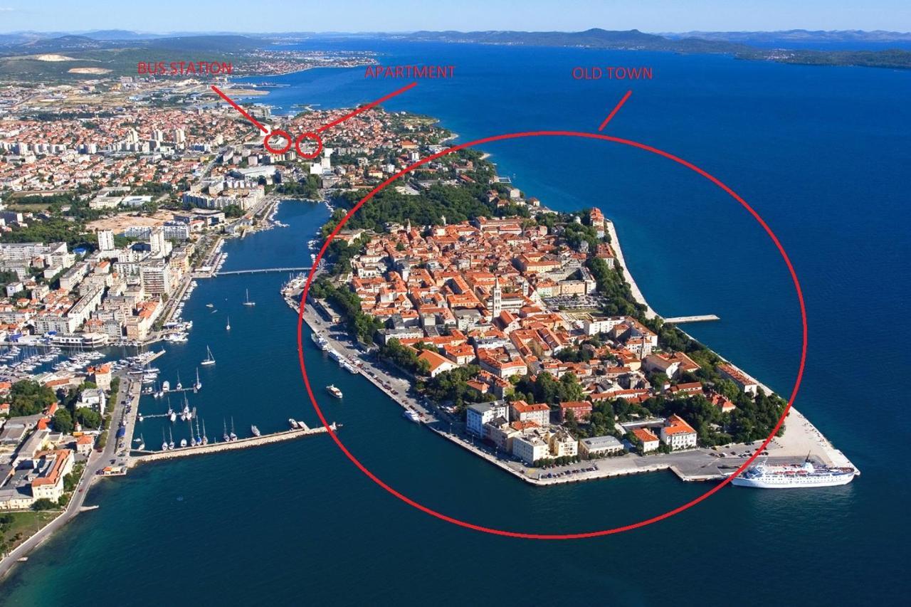 Apartment Near Center,Beach,Bus +Free Parking Zadar Bagian luar foto